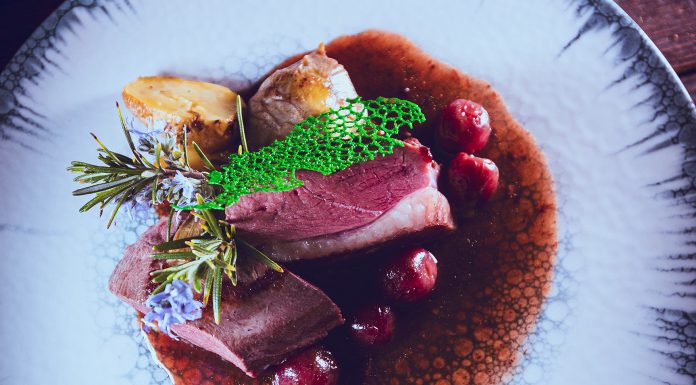 Magret de canard aux cerises et Banyuls, par Sandrine BRUCHET-MARQUEZ
