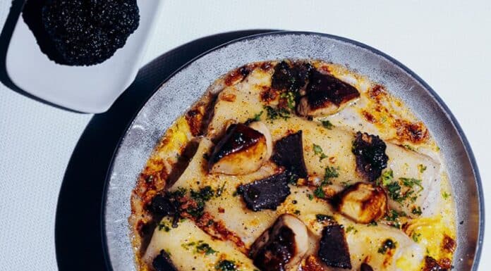 Recette : Cannellonis de fêtes aux truffes et aux dés de foie gras poêlés par Alain Delprat