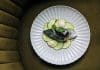 Recette : CARPACCIO DE COURGETTES BIO d’Adrien, bar aux langoustines et caviar
